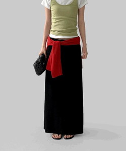 寬鬆版開衩長裙