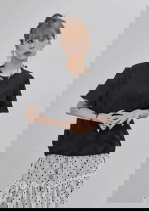 리부 도트 셔링티셔츠