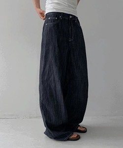 Billot Raw denim wide pants