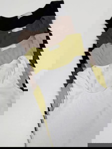 簡約U領純色無袖背心