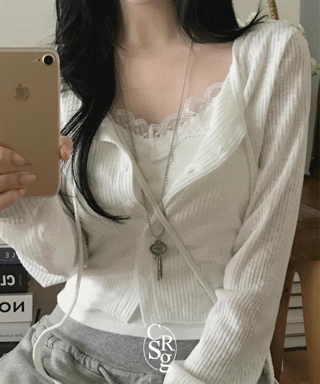 See-through summer ribbon-string Ribbed until summer