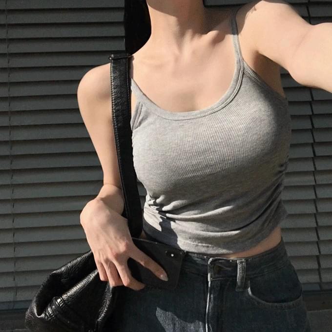 Elm Cap Built-in Shirring Sleeveless -3 color