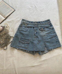 Mongmong denim skirt pants