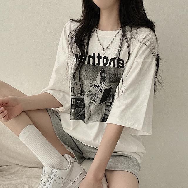 Another printing box overfit short sleeve 3color (Ships Today)
