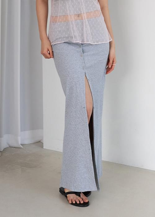 Henny Button Maxi Skirt