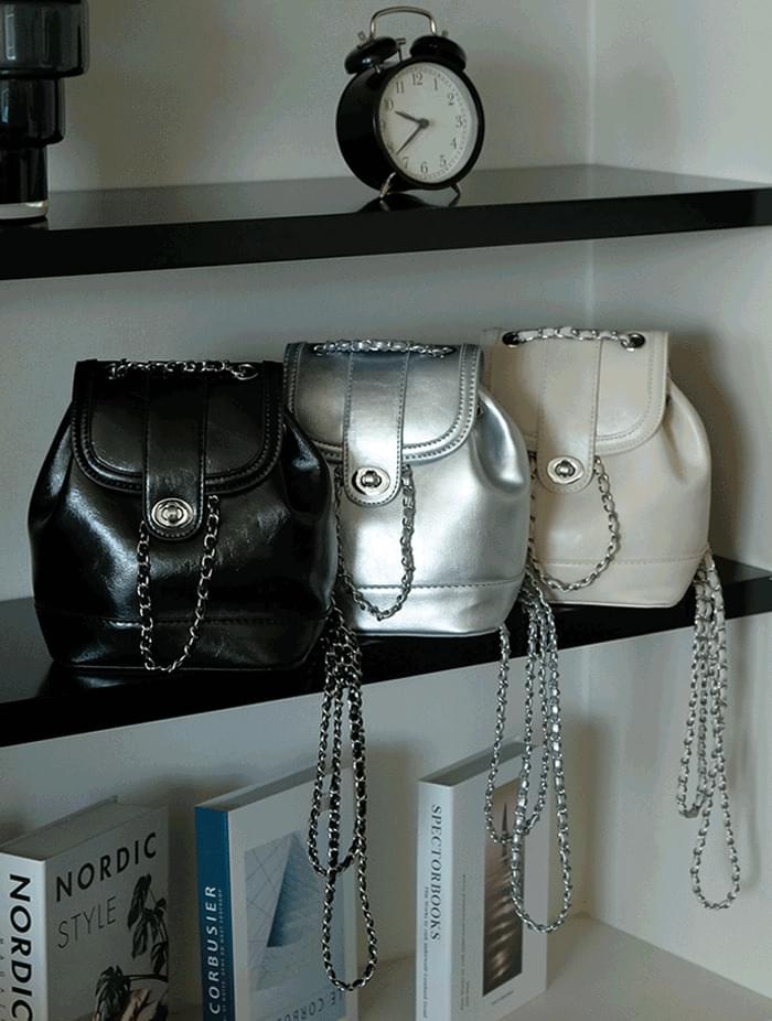 Chain Mini Bokjori Backpack Leather Bag 3color 背包