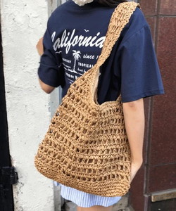Lotte Rattan Branch Net Shoulder Bag Summer Travel Bag Bobusang Bag 2 Colors