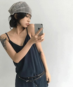 Current See-Through Check Scarf