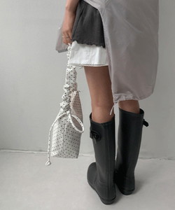 Atori Dot Shirring Shoulder Crossbody Bag