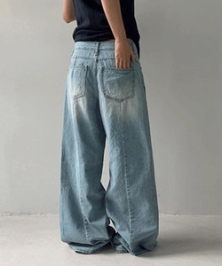 Kureon back Split wide pants