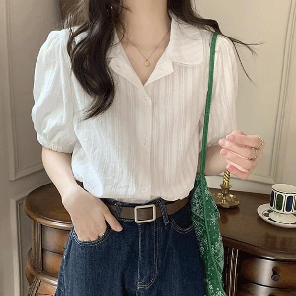 Cheese Lovely Cara Short Sleeve Blouse