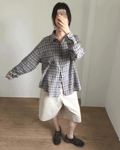 Summer Gauze Check Shirt