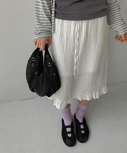 Dobring Frill Midi Skirt