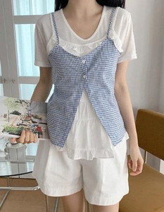 二重レイヤード6ビスティエブラウス