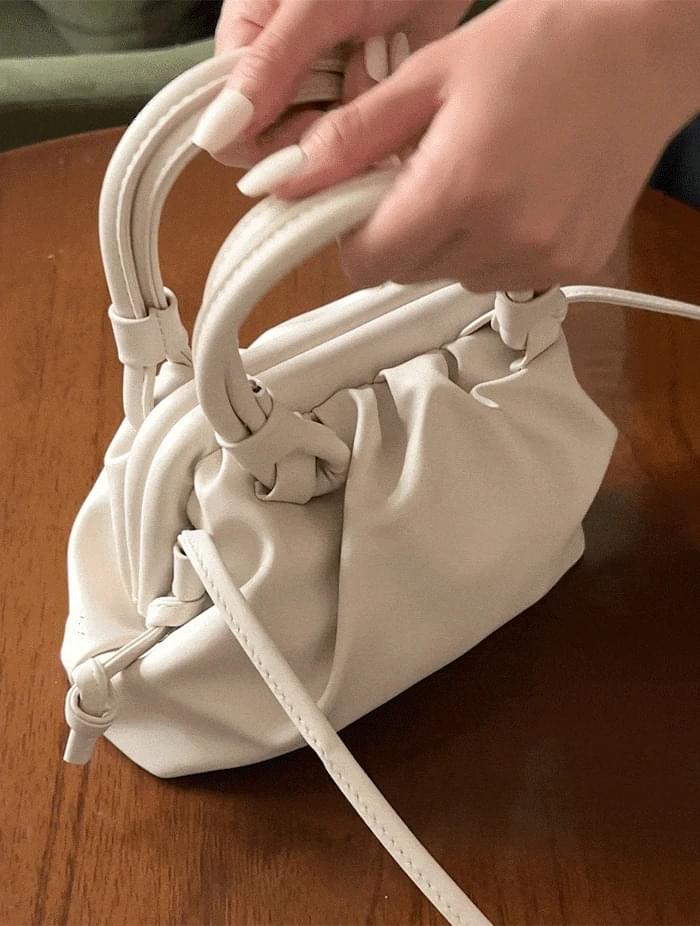 Dumpling shirring mini cross tote bag 3 colors 托特包