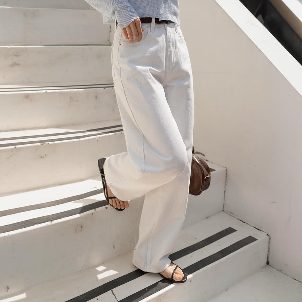 S-XL Clover Cotton Wide Pants