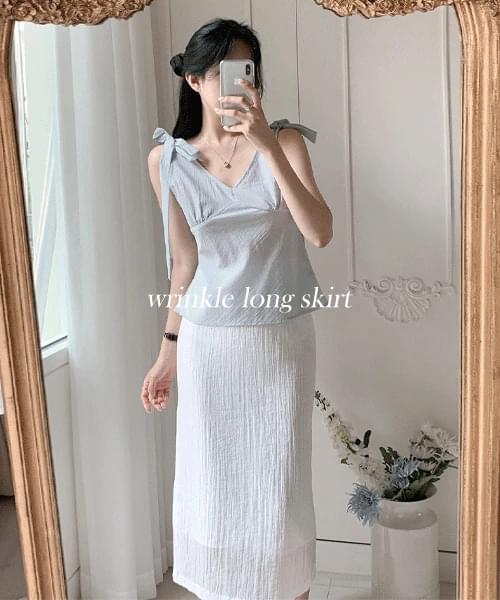 Mayni pleated long skirt