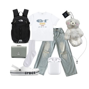 데님,가디건&베스트,양말 코디